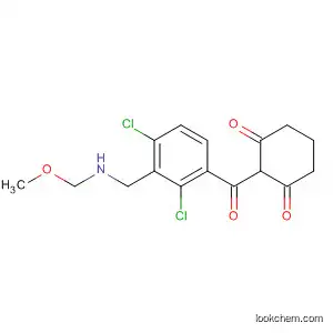 Molecular Structure of 599179-84-7 (1,3-Cyclohexanedione,
2-[2,4-dichloro-3-[(methoxymethylamino)methyl]benzoyl]-)