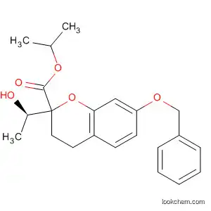 Molecular Structure of 599193-98-3 (2H-1-Benzopyran-2-carboxylic acid,
3,4-dihydro-2-[(1R)-1-hydroxyethyl]-7-(phenylmethoxy)-, 1-methylethyl
ester, (2S)-)