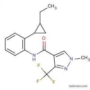 Molecular Structure of 599194-19-1 (1H-Pyrazole-4-carboxamide,
N-[2-(2-ethylcyclopropyl)phenyl]-1-methyl-3-(trifluoromethyl)-)
