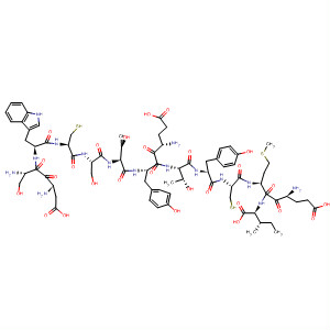 Molecular Structure of 599208-18-1 (L-Isoleucine,
L-a-aspartyl-L-seryl-L-tryptophyl-L-cysteinyl-L-seryl-L-threonyl-L-a-glutamyl
-L-tyrosyl-L-threonyl-L-tyrosyl-L-cysteinyl-L-a-glutamyl-L-methionyl-)