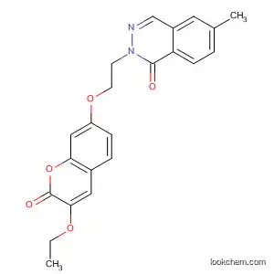 1(2H)-Phthalazinone,
2-[2-[(3-ethoxy-2-oxo-2H-1-benzopyran-7-yl)oxy]ethyl]-6-methyl-