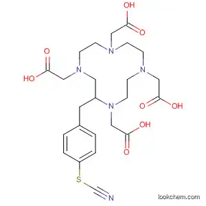 Molecular Structure of 681485-27-8 (1,4,7,10-Tetraazacyclododecane-1,4,7,10-tetraacetic acid, 2-[(4-thiocyanatophenyl)Methyl]-)