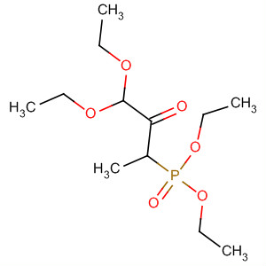 Molecular Structure of 103687-17-8 (Phosphonic acid, (3,3-diethoxy-1-methyl-2-oxopropyl)-, diethyl ester)