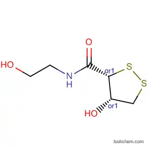 Molecular Structure of 313351-09-6 (1,2-Dithiolane-3-carboxamide, 4-hydroxy-N-(2-hydroxyethyl)-,
(3R,4S)-rel-)