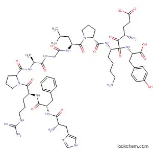 Molecular Structure of 331450-32-9 (L-Tyrosine,
L-histidyl-L-phenylalanyl-L-arginyl-L-prolyl-L-alanylglycyl-L-leucyl-L-prolyl-L-
a-glutamyl-L-lysyl-)