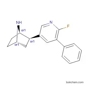 Molecular Structure of 383190-61-2 (7-Azabicyclo[2.2.1]heptane, 2-(6-fluoro-5-phenyl-3-pyridinyl)-,
(1R,2R,4S)-rel-)