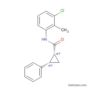 Molecular Structure of 465537-71-7 (Cyclopropanecarboxamide, N-(3-chloro-2-methylphenyl)-2-phenyl-,
(1R,2S)-rel-)