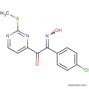 Molecular Structure of 616196-58-8 (Ethanedione, (4-chlorophenyl)[2-(methylthio)-4-pyrimidinyl]-, 2-oxime)