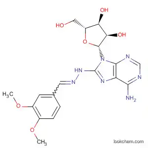 Molecular Structure of 686301-23-5 (Adenosine, 8-[[(3,4-dimethoxyphenyl)methylene]hydrazino]-)