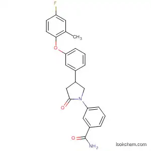 Molecular Structure of 686713-93-9 (Benzamide,
3-[4-[3-(4-fluoro-2-methylphenoxy)phenyl]-2-oxo-1-pyrrolidinyl]-)