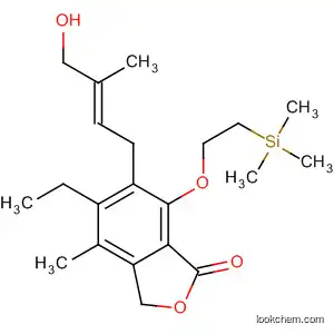 Molecular Structure of 790705-06-5 (1(3H)-Isobenzofuranone,
5-ethyl-6-[(2E)-4-hydroxy-3-methyl-2-butenyl]-4-methyl-7-[2-(trimethylsilyl
)ethoxy]-)