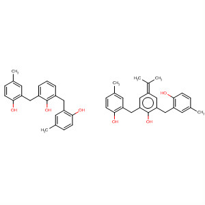 Molecular Structure of 137029-34-6 (Phenol,
4,4'-(1-methylethylidene)bis[2,6-bis[(2-hydroxy-5-methylphenyl)methyl]-)
