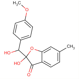 Molecular Structure of 147378-28-7 (3(2H)-Benzofuranone,
2-hydroxy-2-[hydroxy(4-methoxyphenyl)methyl]-5-methyl-)