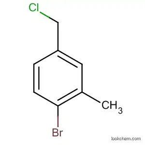 Molecular Structure of 149104-97-2 (1-BroMo-4-(chloroMethyl)-2-Methylbenzene)