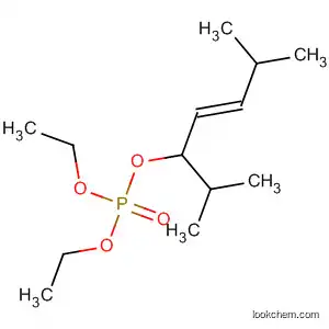 Molecular Structure of 156873-71-1 (Phosphoric acid, diethyl 4-methyl-1-(1-methylethyl)-2-pentenyl ester,
(E)-)