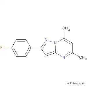Molecular Structure of 331739-28-7 (Pyrazolo[1,5-a]pyrimidine, 2-(4-fluorophenyl)-5,7-dimethyl-)