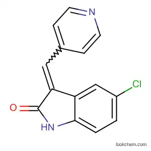 Molecular Structure of 387343-41-1 (2H-Indol-2-one, 5-chloro-1,3-dihydro-3-(4-pyridinylmethylene)-)
