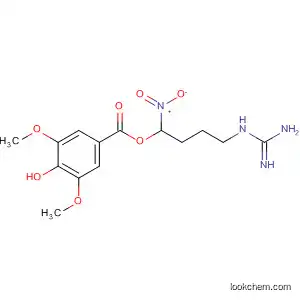 Molecular Structure of 77517-45-4 (Benzoic acid, 4-hydroxy-3,5-dimethoxy-,
4-[(aminoiminomethyl)amino]butyl ester, mononitrite (salt))