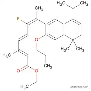 2,4,6-Octatrienoic acid,
7-[5,6-dihydro-5,5-dimethyl-8-(1-methylethyl)-3-propoxy-2-naphthalenyl]-
6-fluoro-3-methyl-, ethyl ester, (2E,4E,6E)-
