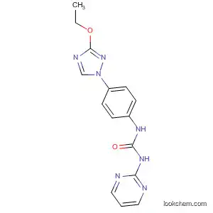 Molecular Structure of 851071-05-1 (Urea, N-[4-(3-ethoxy-1H-1,2,4-triazol-1-yl)phenyl]-N'-2-pyrimidinyl-)