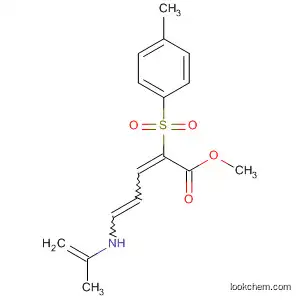 Molecular Structure of 880761-93-3 (2,4-Pentadienoic acid,
2-[(4-methylphenyl)sulfonyl]-5-(2-propenylamino)-, methyl ester)