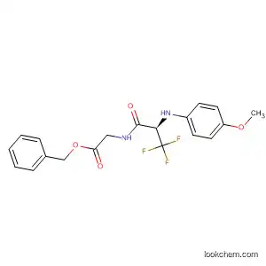 Molecular Structure of 881011-72-9 (Glycine, 3,3,3-trifluoro-N-(4-methoxyphenyl)alanyl-, phenylmethyl ester)