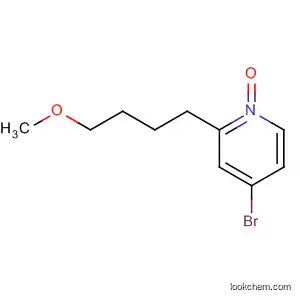 Molecular Structure of 929079-06-1 (Pyridine, 4-bromo-2-(4-methoxybutyl)-, 1-oxide)