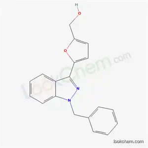 Molecular Structure of 154453-18-6 (3-(5'-hydroxymethyl-2'-furyl)-1-benzylindazole)