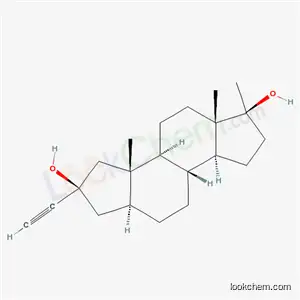 Molecular Structure of 52-73-3 ((1S,3aS,3bR,5aS,7R,8aS,8bS,10aS)-7-ethynyl-1,8a,10a-trimethylhexadecahydrodicyclopenta[a,f]naphthalene-1,7-diol)