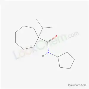 Molecular Structure of 56471-70-6 (N-Cyclopentyl-1-isopropylcycloheptanecarboxamide)