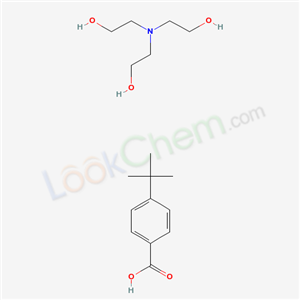 Molecular Structure of 59993-86-1 (p-t-Butylbenzoic acid, triethanolamine salt)