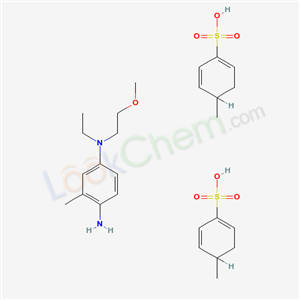 N-ethyl-N-(2-methoxyethyl)-2-methyl-benzene-1,4-diamine; 4-methylcyclohexa-1,5-diene-1-sulfonic acid