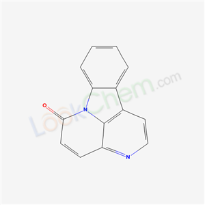 molecular structure of 479-43-6 (6h-indolo[3,2,1-de][1,5]naphthyridin-6-one)