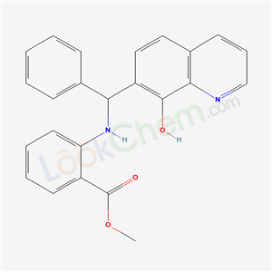 Methyl 2-(((8-hydroxy-7-quinolyl)phenylmethyl)amino)benzoate cas  3571-26-4