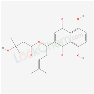 1-(5,8-dihydroxy-1,4-dioxo-1,4-dihydronaphthalen-2-yl)-4-methylpent-3-en-1-yl 3-hydroxy-3-methylbutanoate