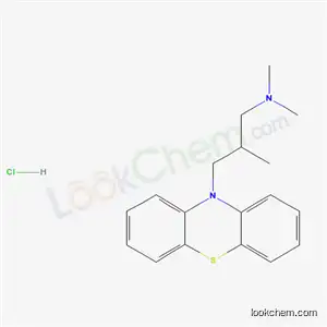 Molecular Structure of 1936-51-2 (N,N,2-trimethyl-3-(10H-phenothiazin-10-yl)propan-1-amine hydrochloride (1:1))
