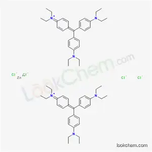 Ethanaminium, N-(4-(bis(4-(diethylamino)phenyl)methylene)-2,5-cyclohexadien-1-ylidene)-N-ethyl-, (T-4)-tetrachlorozincate(2-) (2:1)