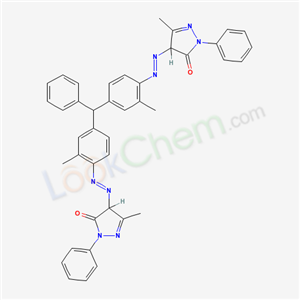 5-methyl-4-[2-methyl-4-[[3-methyl-4-[(3-methyl-5-oxo-1-phenyl-4H-pyrazol-4-yl)diazenyl]phenyl]-phenyl-methyl]phenyl]diazenyl-2-phenyl-4H-pyrazol-3-one