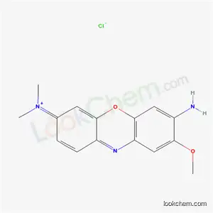 Molecular Structure of 67846-56-4 (3-amino-7-(dimethylamino)-2-methoxyphenoxazin-5-ium chloride)