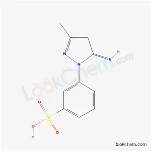 m-(4,5-Dihydro-5-imino-3-methyl-1H-pyrazol-1-yl)benzenesulphonic acid
