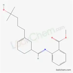 Molecular Structure of 68039-34-9 (methyl 2-[[[3-(4-hydroxy-4-methylpentyl)-3-cyclohexen-1-yl]methylene]amino]benzoate)