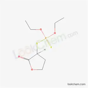 Molecular Structure of 3659-04-9 (Dithiophosphoric acid O,O-diethyl S-(tetrahydro-2-oxofuran-3-yl) ester)
