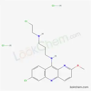 Molecular Structure of 36167-69-8 (N-(2-Chloroethyl)-N'-(7-chloro-2-methoxybenzo[b]-1,5-naphthyridin-10-yl)-1,3-propanediamine)