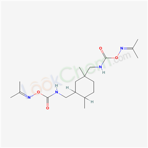 Acetone O-((((5-(((isopropylideneamino)oxy)carbonyl)amino)-1,3,3-trimethylcyclohexyl)methyl)carbamoyl)oxime