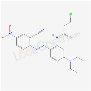 3-Chloro-N-(2-((2-cyano-4-nitrophenyl)azo)-5-(diethylamino)phenyl)propionamide
