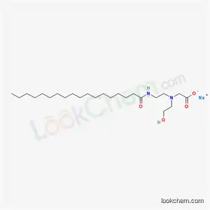 Molecular Structure of 68298-17-9 (sodium N-(2-hydroxyethyl)-N-[2-[(1-oxooctadecyl)amino]ethyl]glycinate)