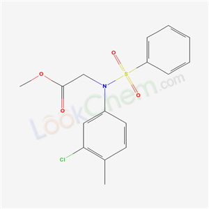[Benzenesulfonyl-(3-chloro-4-methyl-phenyl)-amino]-acetic acid methyl ester