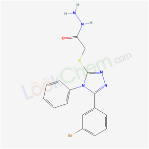 2-{[5-(3-bromophenyl)-4-phenyl-4H-1,2,4-triazol-3-yl]sulfanyl}acetohydrazide