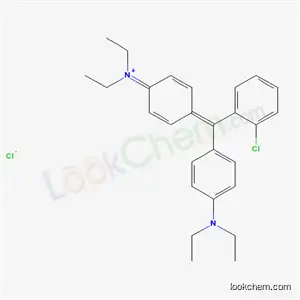 Molecular Structure of 68391-24-2 ([4-[(2-chlorophenyl)[4-(diethylamino)phenyl]methylene]-2,5-cyclohexadien-1-ylidene]diethylammonium chloride)