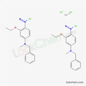 p-(N-Benzyl-N-methylamino)-2-ethoxybenzenediazonium chloride zinc chloride